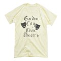 【~80's】USA製【ビンテージ】シングルステッチ【2フェイス】染み込みプリント【黄色】【Ｔシャツ】【サイズＭ程度】 