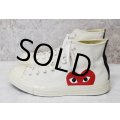 【プレイコムデギャルソンｘコンバース】CONVERSE【ＣＴ７０】【白】【ハイカット】【サイズ 28.5ｃｍ)】 