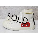 【プレイコムデギャルソンｘコンバース】CONVERSE【ＣＴ７０】【白】【ハイカット】【サイズ 28.5ｃｍ)】 