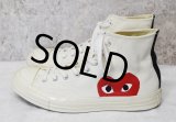 【プレイコムデギャルソンｘコンバース】CONVERSE【ＣＴ７０】【白】【ハイカット】【サイズ 28.5ｃｍ)】 