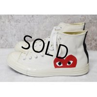 【プレイコムデギャルソンｘコンバース】CONVERSE【ＣＴ７０】【白】【ハイカット】【サイズ 28.5ｃｍ)】 