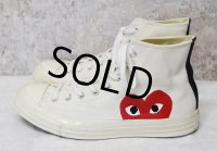 【プレイコムデギャルソンｘコンバース】CONVERSE【ＣＴ７０】【白】【ハイカット】【サイズ 28.5ｃｍ)】 