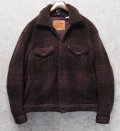 【ビンテージ】【リーバイス】【LEVIS】【ボルドー】パイル地【Gジャン】【サイズＭ】 