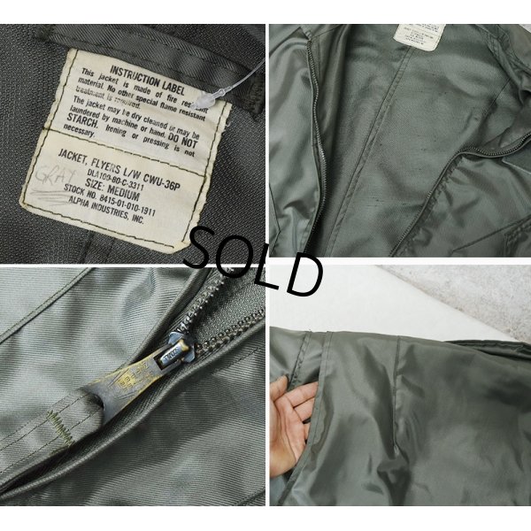 画像2: 80's【ビンテージ】【米軍実物】【USAF】【初期型】【CWU-36/P】【フライトジャケット】【サイズM】 