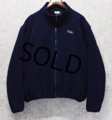 【ビンテージ】L.L.Bean【ＬＬビーン】【紺】【フルジップ】【フリースカーディガン】 