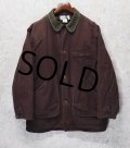 【L.L.Bean】【LLビーン】【ブラウン×モスグリーン】【襟コーデュロイ】【取り外し可能】【ライナー付き】ハンティングジャケット 