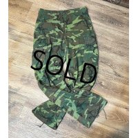 程度良好【60's】【米軍実物】【ビンテージ】 【U.S.ARMY】ERDL【リップストップ】【ジャングルファティーグパンツ】【S-Long】 