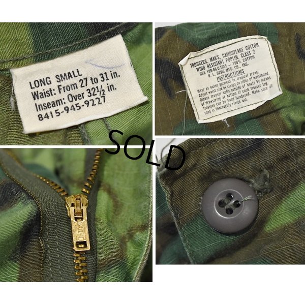 画像2: 程度良好【60's】【米軍実物】【ビンテージ】 【U.S.ARMY】ERDL【リップストップ】【ジャングルファティーグパンツ】【S-Long】 
