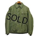 80's【ビンテージ】【米軍実物】U.S.NAVY【バックステンシル入り】【A-2】【デッキジャケット】【サイズM】 