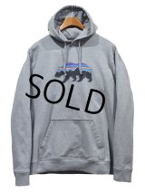【ビンテージ】【Patagonia】パタゴニア【フィッツ ロイ ベア】グレー【パーカー】【サイズXL】 