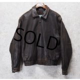 【ビンテージ】【AEROPOSTALE】【エアロポステール】【ブラウン】【レザージャケット】【サイズUS40】 