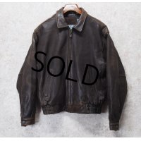 【ビンテージ】【AEROPOSTALE】【エアロポステール】【ブラウン】【レザージャケット】【サイズUS40】 