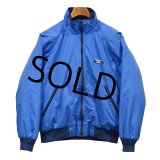 USA製【ビンテージ】L.L.Bean【ＬＬビーン】【青×紺】【ウォームアップジャケット】【メンズＭ】 
