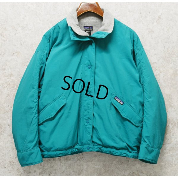 画像1: 90's【USA製】ビンテージ【パタゴニア】patagonia 【雪無しタグ】 ターコイズ【ソフトシェルキャプリーン】レディース古着 28169【サイズW-M】 