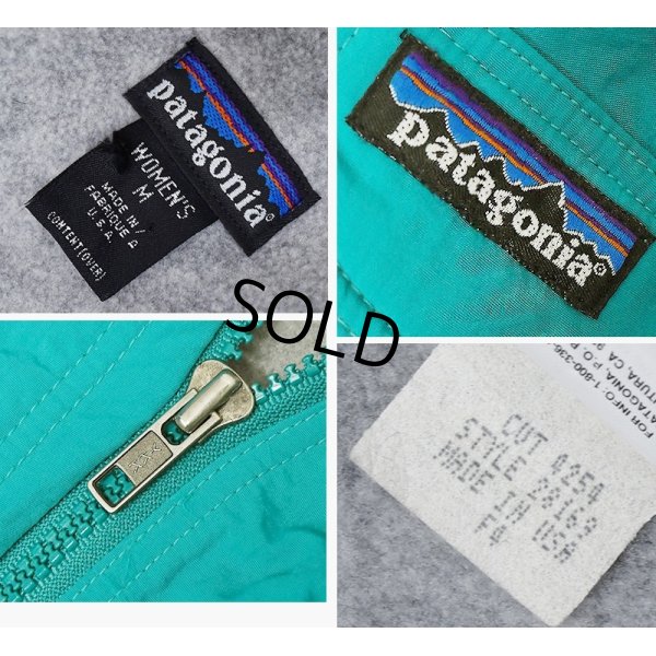 画像2: 90's【USA製】ビンテージ【パタゴニア】patagonia 【雪無しタグ】 ターコイズ【ソフトシェルキャプリーン】レディース古着 28169【サイズW-M】 