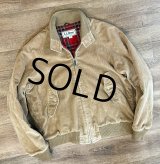70’ｓ~【ビンテージ】L.L.Bean【ＬＬビーン】【ライトｘ赤チェック裏地付き】【コーデュロイブルゾン】【US40】 
