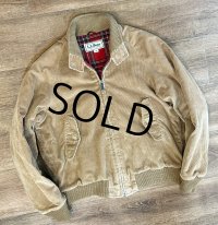 70’ｓ~【ビンテージ】L.L.Bean【ＬＬビーン】【ライトｘ赤チェック裏地付き】【コーデュロイブルゾン】【US40】 
