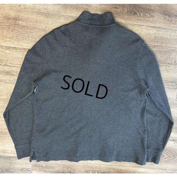 画像3: 【ラルフローレン】POLO RALPH LAUREN【ESTATE RIB】【チャコール】【無地】【ハーフジップ】【コットンセーター】【サイズM】  