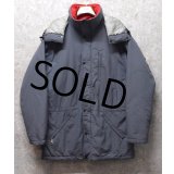 【USA製】【ビンテージ】【ＬＬビーン】【L.L.bean】【グレー】【中綿入りジャケット】フード付き【サイズM】 