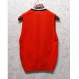 画像3: 60's ビンテージ【Babble Sports wear】【赤×黒×白】【アクリルカーディガンベスト】金ボタン【サイズM】<br> (3)