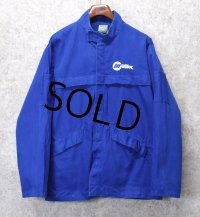 00's~【ビンテージ】【miller】【青】【コットン】【ワークジャケット】スタンドカラー【サイズXL】 