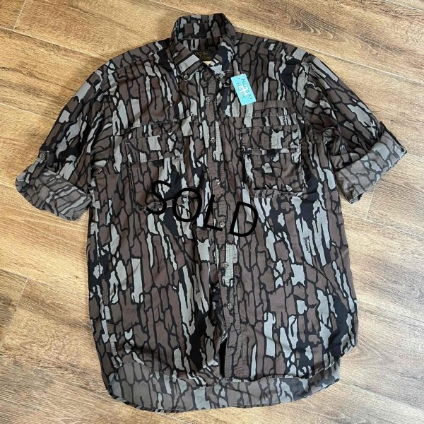 画像4: 【ビンテージ】【Outfitter Tuff】【トレバークカモ柄】【ナイロンシャツ】【BDシャツ】【XL程度】 