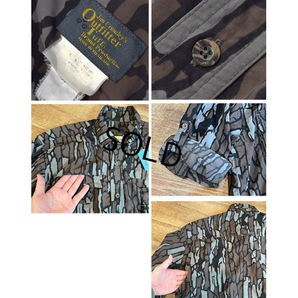画像2: 【ビンテージ】【Outfitter Tuff】【トレバークカモ柄】【ナイロンシャツ】【BDシャツ】【XL程度】 