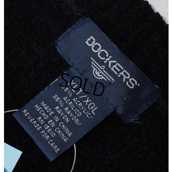 画像2: 【ビンテージ】【Dockers】ドッカーズ【黒ｘブルー系】【アクリルｘレーヨン】【セーター】【サイズXLT】 