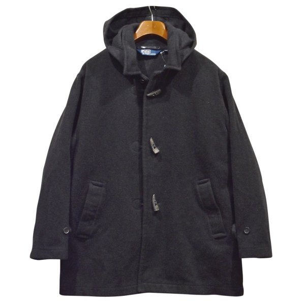 画像1: 【ラルフローレン】【POLO RALPH LAUREN】【チャコール】ウール【ダッフルコート】【サイズXL】 