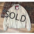 イングランド製【ビンテージ】【BARACUTA】【バラクータ】FOUR CLIMES G-9【ベージュｘ裏地赤チェック】ジップアップブルゾン【48LONG】 