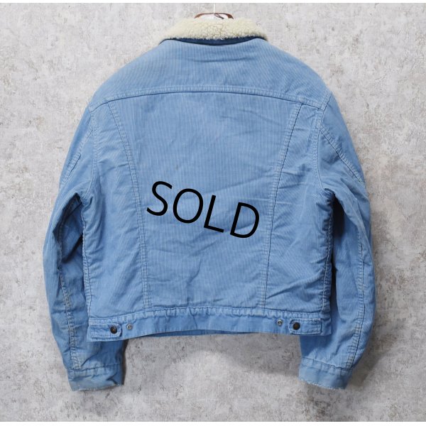 画像3: 【USA製】ビンテージ【Levis】リーバイス【水色】裏ボア付きジャケット【サイズ４４】 