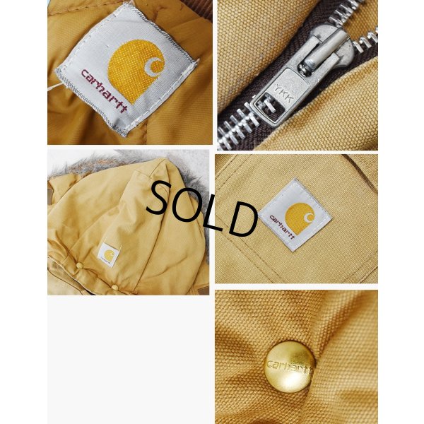 画像2: 【ビンテージ】【カーハート】【carhartt】ブラウン【ダック地】フード付き【トラディショナルコート】レディース古着【フルジップパーカー】 