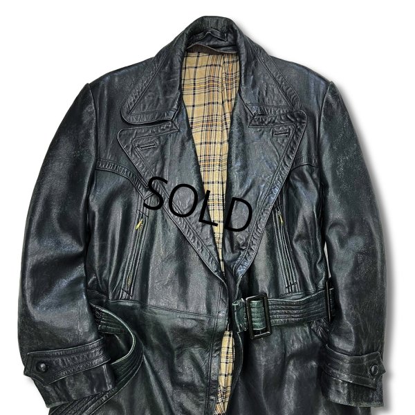 画像6: 40's〜【ビンテージ】【ドイツ軍】【EDER SPECHT】【タイロッケン】【モーターサイクル】【オールレザー】【オーバーコート】