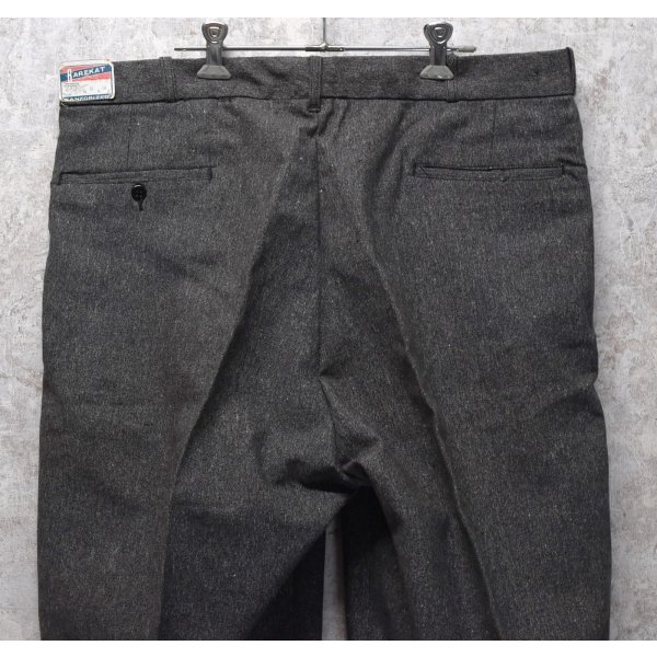 画像6: 〜50's 【デッドストック】【BAREKAT】【黒シャンブレー】【ブラックシャンブレー】 【ワークパンツ】【スラックス】【38ｘ34】 