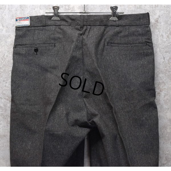 画像6: 〜50's 【デッドストック】【BAREKAT】【黒シャンブレー】【ブラックシャンブレー】 【ワークパンツ】【スラックス】【38ｘ34】 