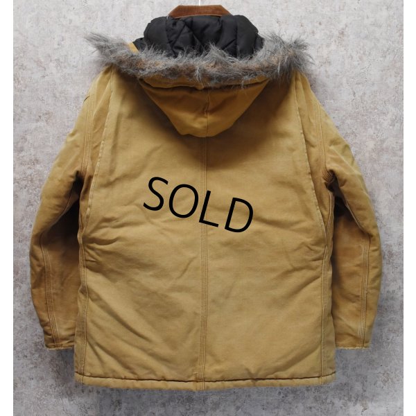 画像3: 【ビンテージ】【カーハート】【carhartt】ブラウン【ダック地】フード付き【トラディショナルコート】レディース古着【フルジップパーカー】 