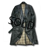 40's〜【ビンテージ】【ドイツ軍】【EDER SPECHT】【タイロッケン】【モーターサイクル】【オールレザー】【オーバーコート】 