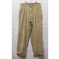90's〜【トミーヒルフィガー】【TOMMY HILFIGER】【ベージュ】【コーデュロイパンツ】【34×30】 
