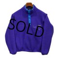90s ビンテージ【パタゴニア】patagonia【紫×水色】【スナップT】【フリースプルオーバー】【サイズS】 