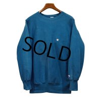 90's【USA製】【ビンテージ】【チャンピオン】【リバースウィーブ】【藍色】【無地】【リバースウィーブ】【スウェット】【サイズXL】 