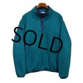 【ビンテージ】【LL Bean】LLビーン【緑×紺】プルオーバーフリース【スナップTフリース】【L程度】 