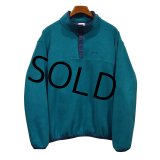 【ビンテージ】【LL Bean】LLビーン【緑×紺】プルオーバーフリース【スナップTフリース】【L程度】 