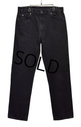 90's【USA製】ビンテージ【LEVI'S】【リーバイス505】505【デニムパンツ】【ブラックデニム】黒【36ｘ30】 