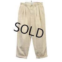 ビンテージ【AEROPOSTALE】【エアロポステール】【ベージュ】【２タック】【コーデュロイパンツ】【34×30】 