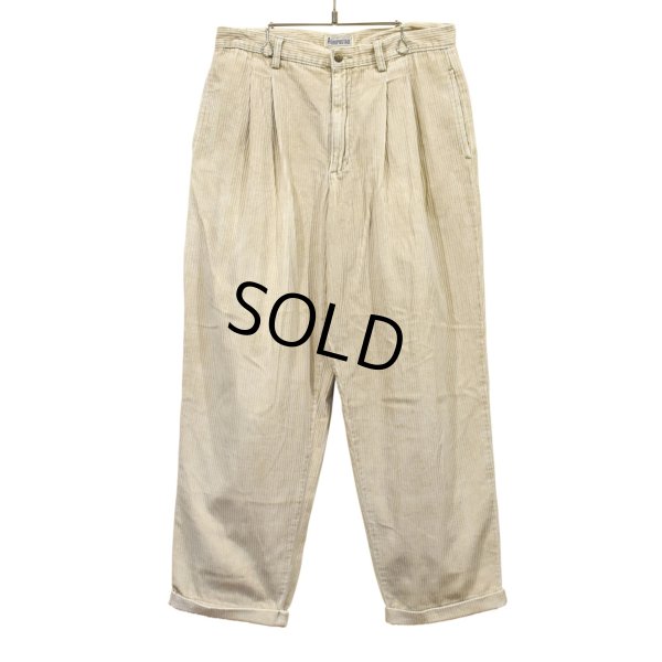 画像1: ビンテージ【AEROPOSTALE】【エアロポステール】【ベージュ】【２タック】【コーデュロイパンツ】【34×30】 
