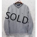 【ラルフローレン】POLO RALPH LAUREN【グレー】Vネック【コットンセーター】【サイズL】 