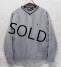【ラルフローレン】POLO RALPH LAUREN【グレー】Vネック【コットンセーター】【サイズL】 