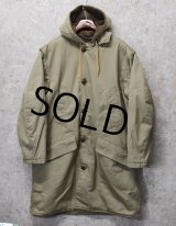 80's【ビンテージ】【L.L.Bean】LLビーン　【紺×ベージュ】【裏ボア】ジップアップパーカー【ジップアップコート】 