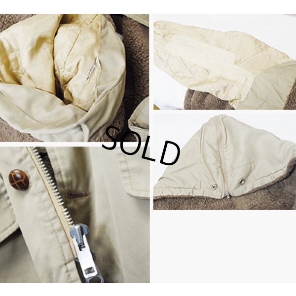 画像3: 80's【ビンテージ】【L.L.Bean】LLビーン　【紺×ベージュ】【裏ボア】ジップアップパーカー【ジップアップコート】 