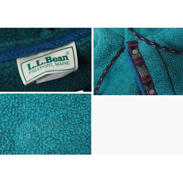 画像2: 【ビンテージ】【ＬＬビーン】【L.L.bean】【緑】【フリース】【パーカー】【M程度】 